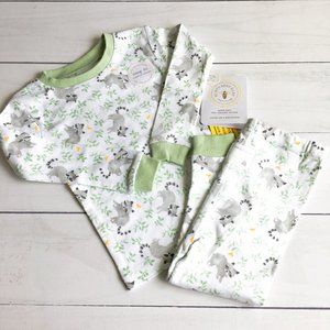 NEW Burt’s Bees Organic Raccoon PJs – Size 18 Months